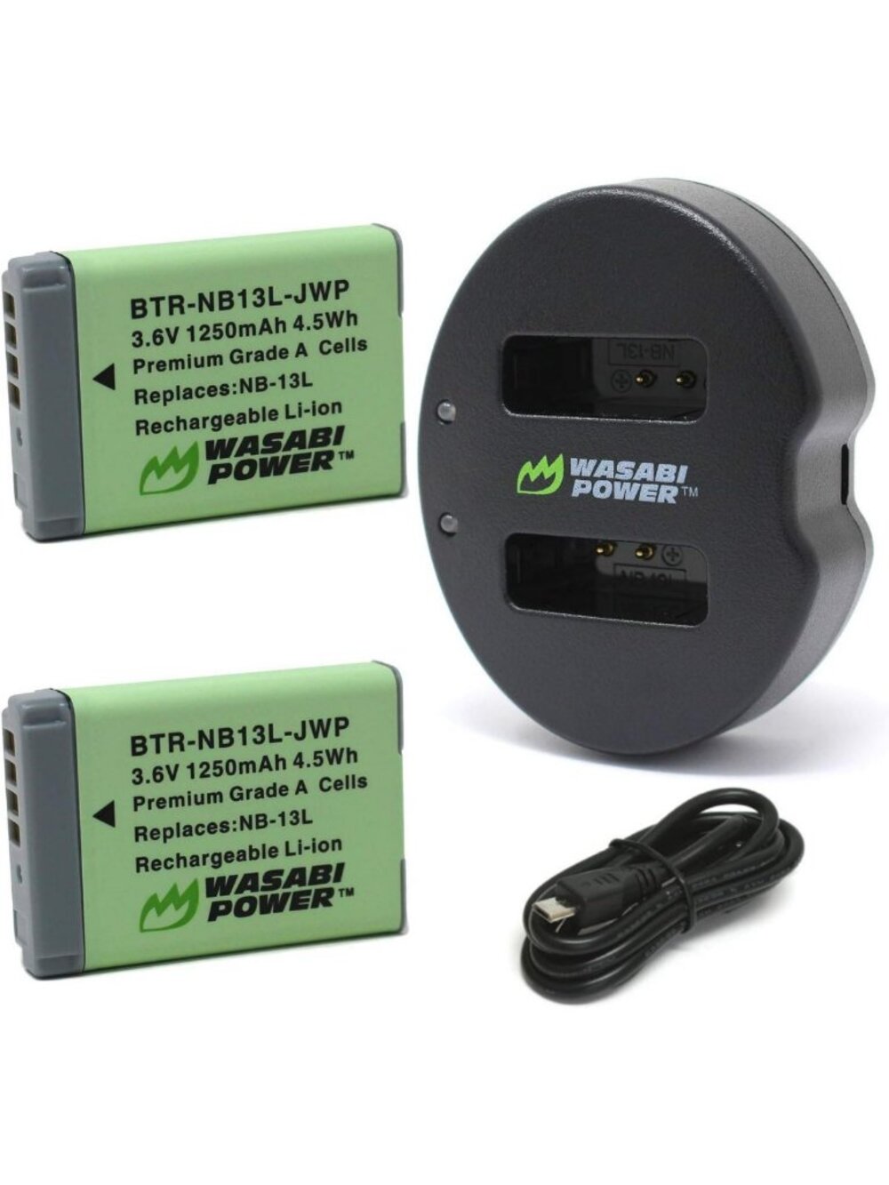 Dual Charger & 2-Pack Batteries for Canon PowerShot G-Series & SX Models
